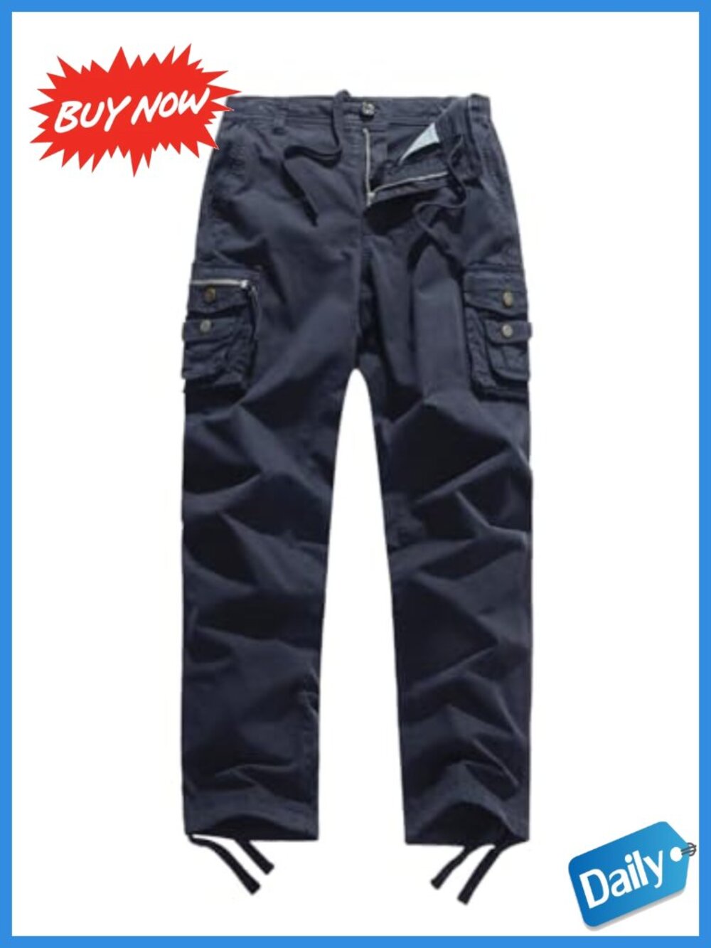 Women's Mid Rise Cargo Hiking Pants Drawstring Outdoor Work Combat